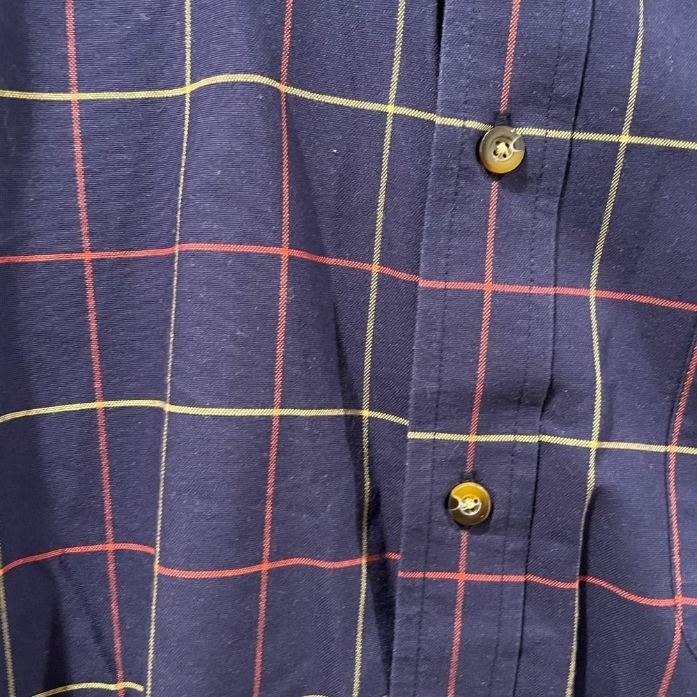 Orvis Men's Blue and Red Plaid Shirt - Picture 2 of 4